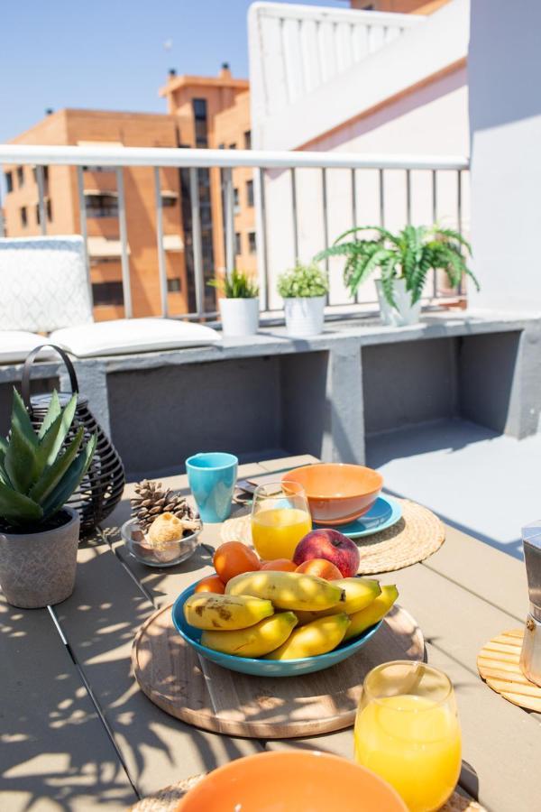 Florit Flats - Cabanyal 3 Bedroom Wifi Ac Terrace Beach Penthouse Valencia Exterior foto